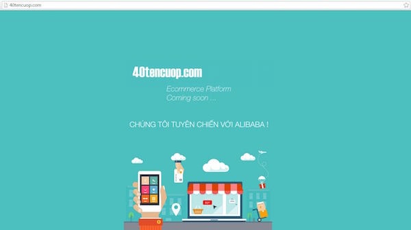 Thanh Hiền  Hình ảnh và thông điệp khi truy cập trang web 40tencuop.com.