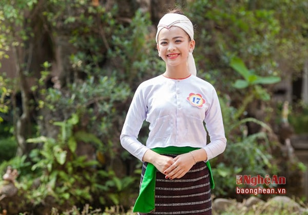Thí sinh Lô Thị Lâm Oanh, dân tộc Thổ, đến từ Tân Kỳ