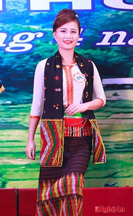 Thí sinh Lô Thị Kim Anh, dân tộc Thái, đến từ Thanh Chương