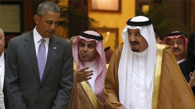 Tổng thống Obama tới Saudi Arabia hi vọng xoa dịu mối lo của các nước vùng Vịnh về tầm ảnh hưởng của Iran trong khu vực. Ảnh: Reuters