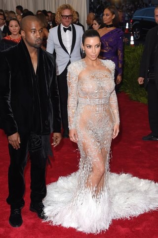 Kim Kardashian West, in Roberto Cavalli by Peter Dundas, at the China: Through the Looking Glass Met Gala, 2015.