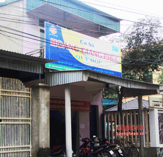 Cơ sở hoạt động kinh doanh đa cấp cử Thiên Ngọc Minh Uy tại thị trấn Quỳ Hợp.