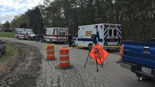 Investigators near Union Hill Road scene in Peebles after at least 7 people found dead at 3 different locations (WSYX/WTTE)