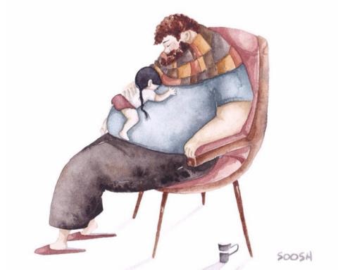 Cha luôn ấm áp và dễ chịu.