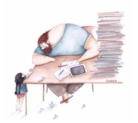 Cho dù bận bịu đến mấy, cha vẫn có thể là vị khách tại bữa tiệc trà của con gái nhỏ và các bạn búp bê.