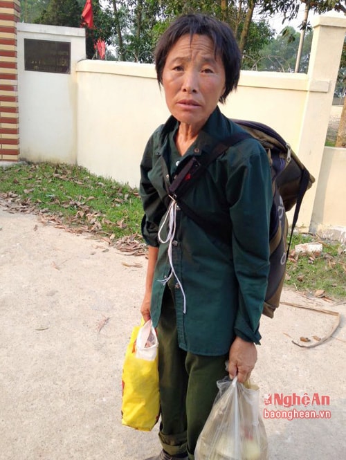 Người phụ nữ lạ mang theo hành lý xuất hiện ở Thanh Chương vào ngày 22/4.