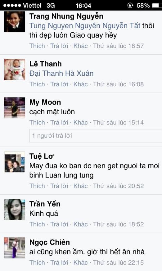 Nhiều comment trên mạng xã hội facebook bày tỏ sự phẫn nộ trước thông tin thịt quay Giao Hiền vi phạm VSATTP.