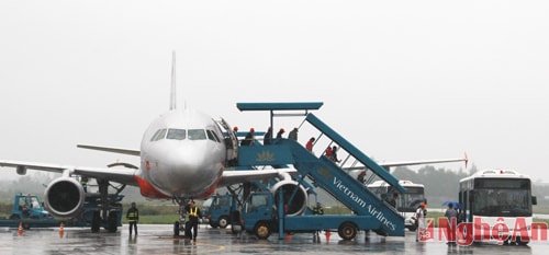 Vinh International Airport, where passengers travelling to Thailand shall depart.