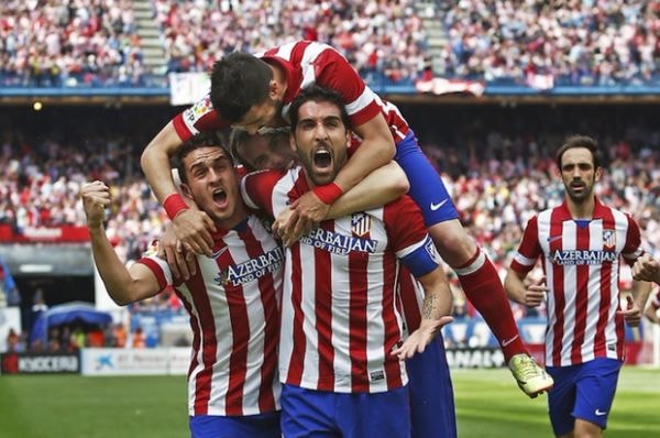 Các cầu thủ Atletico Madrid đang rất hưng phấn trước cuộc đại chiến với Hùm xám xứ Bavaria