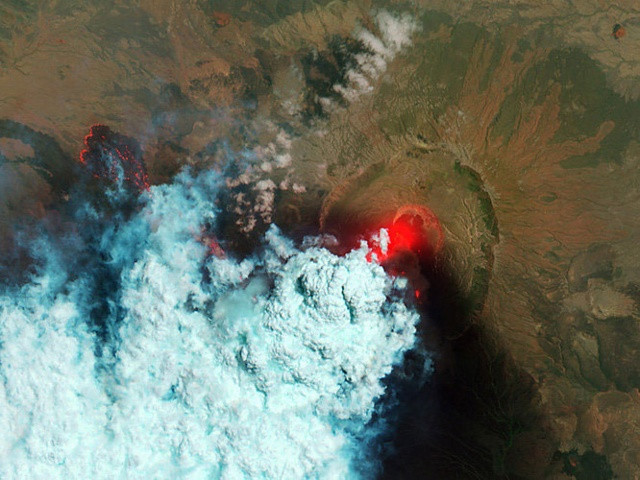 Núi lửa Nabro ở Eritrea.