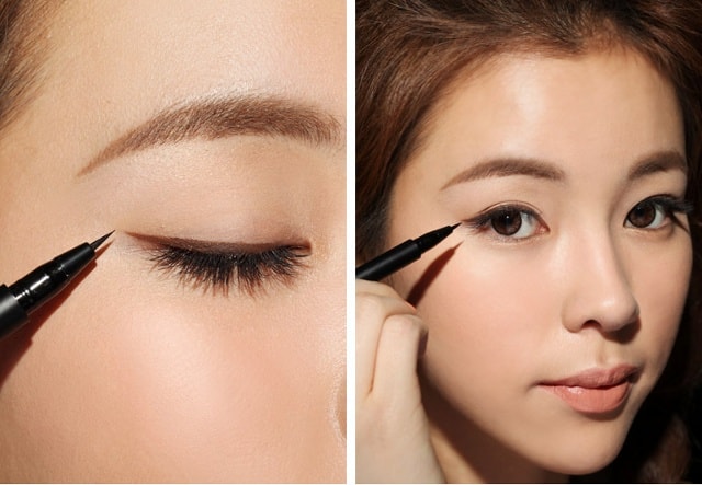 Kẻ eyeliner đôi mắt sẽ trông sâu to và sắc nét hơn