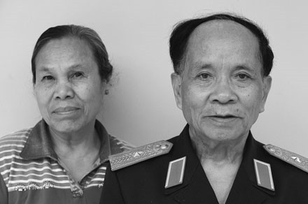 Thiếu tướng Nguyễn Văn Minh (nguyên Tư lệnh Quân đoàn 29) và vợ. 
