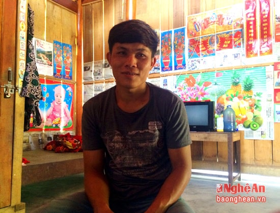 Anh Vi Văn Hòe - 1 lao động mới trở về từ Trung Quốc.