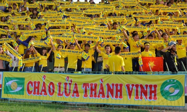 SLNA luôn có sự cổ vũ nhiệt tình của CĐV 