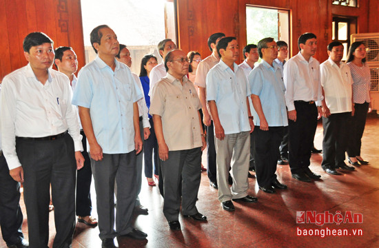 Đoàn công tác Trung ương và lãnh đạo tỉnh về khu di tich Kim Liên 