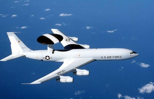 Máy bay AWACS Boeing E-3 của Không quân Mỹ. Ảnh:Reuters