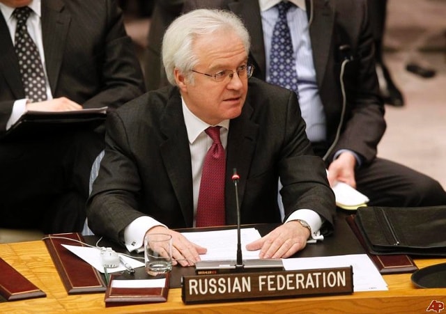  Đại sứ Nga tại LHQ Vitaly Churkin. Ảnh: AP