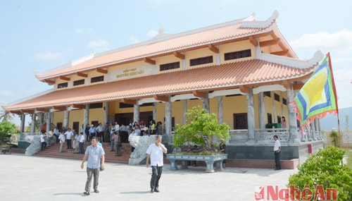 Nhà thờ cụ Nguyễn Sinh Sắc, thân mẫu Bác Hồ tại Khu di tích huyện đường Bình Khê