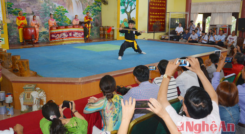 Xem biểu diễn võ thuật cổ truyền một neys đặc sắc văn hóa Tây Sơn