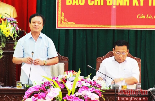 Đồng chí Hồ Phúc Hợp kết luận cuộc làm việc.