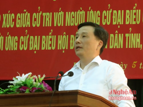  Ông Lê Quang Huy - Phó Bí thư Tỉnh ủy thông qua chương trình hành động của bản thân