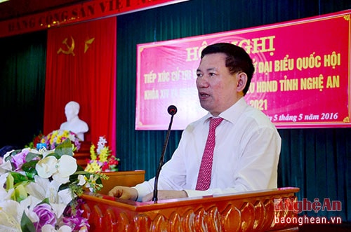 Đồng chí Hồ Đức Phớc - Ủy viên BCH Trung ương Đảng, Tổng Kiểm toán Nhà nước trả lời các nguyện vọng, kiến nghị của cử tri.