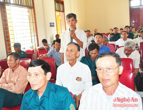 Cử tri Lê Khắc Hải, xóm 6 kiến nghị cần quan tâm giải quyết các vấn đề dân sinh một cách có hiệu quả