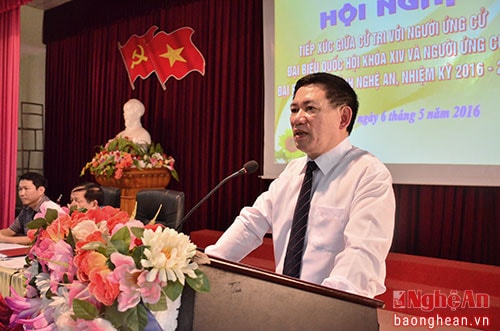 Ông Hồ Đức Phớc - Ủy viên BCH Trung ương Đảng, Tổng kiểm toán Nhà nước trình bày chương trình hành động.