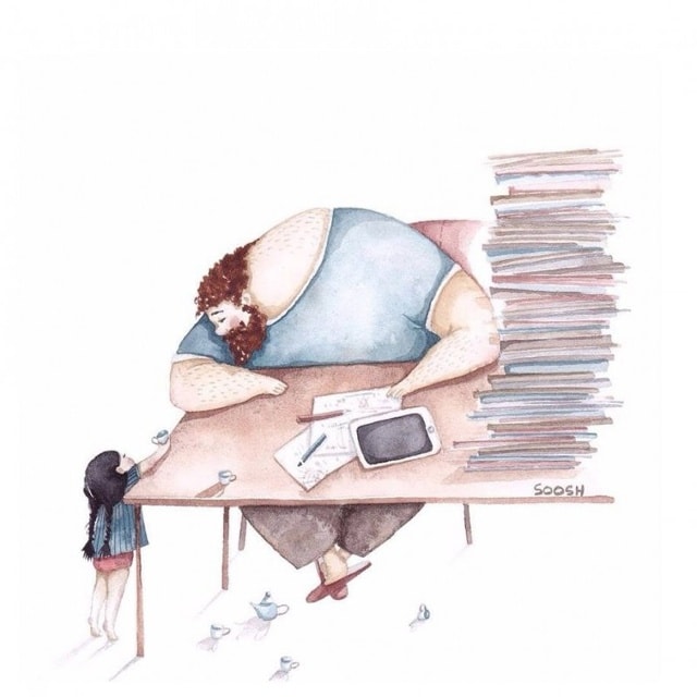 “Dù bố có bận rộn đến mấy bố vẫn chơi trò hàng quán với tôi