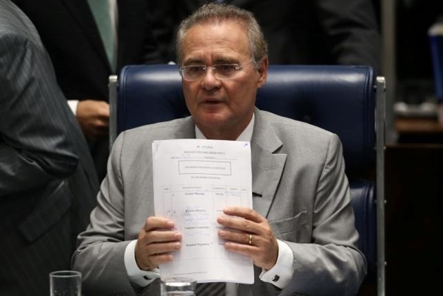 Chủ tịch Thượng viện Brazil Renan Calheiros. Ảnh: Reuters.