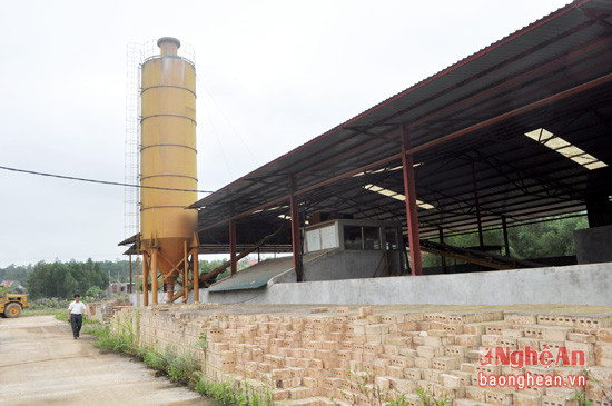 Công ty CP VLXD NTT đầu tư dây chuyền sản xuất gạch không nung  ở xã Sơn Thành (Yên Thành).