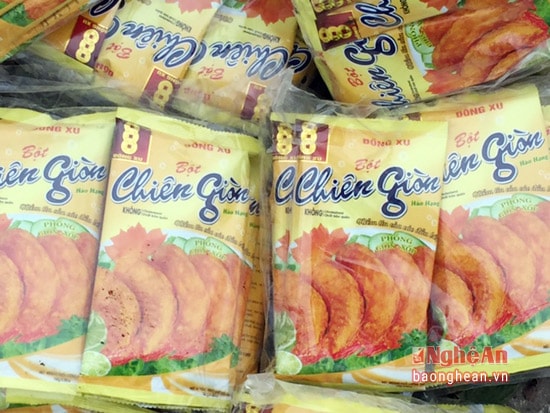 Bột chiên giòn nhãn hiệu Đồng xu làm nhái, vi phạm sở hữu trí tuệ.