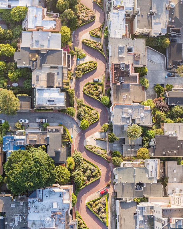 Đường Lombard, San Francisco, Hoa Kỳ.