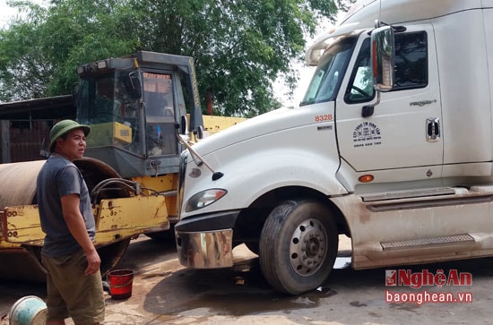 Hiện trường vụ tai nạn.