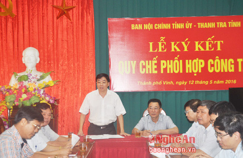 Đồng chí Nguyễn Văn Thông, Ủy viên BTV, Trưởng ban Nội Chính