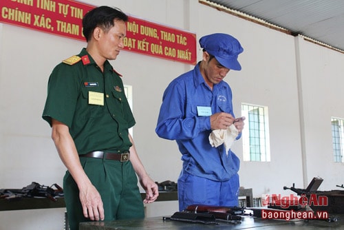 ội dung thi bảo dưỡng súng bộ binh