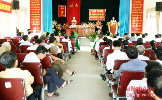 Toàn cảnh tiếp xúc tại xã Phúc Thọ (Nghi Lộc).