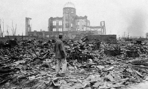 Quang cảnh đổ nát tại Hiroshima, tháng 8/1946. Ảnh: AP