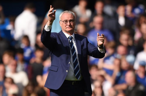 Vào trận đấu, Leicester của Ranieri nhập cuộc có phần chậm chạp và bị Chelsea dồn ép. Phải đến nửa đầu hiệp một, nhà tân vô địch mới bắt nhịp được với diễn biến. Chelsea mở tỷ số ở phút 65 nhờ quả phạt đền của Cesc Fabregas, nhưng với một số điều chỉnh về mặt lối chơi của Ranieri, Leicester vẫn kịp gỡ hoà 1-1 sau tình huống Danny Drinkwater sút xa đẹp mắt ở phút 81.