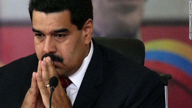 Tổng thống Venezuela Nicolas Maduro đau đầu với khủng hoảng. Ảnh: Getty.