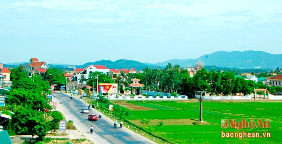 Một góc Nông thôn mới xã Xuân Hòa (Nam Đàn). Ảnh: Thanh Thủy