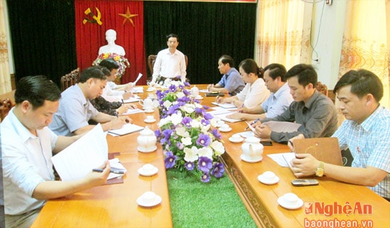 Toàn cảnh cuộc làm việc tại Quỳnh Lưu.
