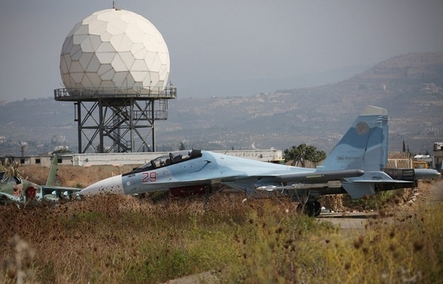 Máy bay quân sự của Nga hoạt động tại Syria. Ảnh: TASS.