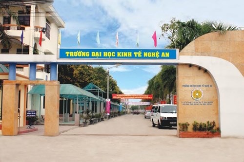 Trụ sở chính của trường đại học Kinh tế Nghệ An tại thành phố Vinh. Ảnh: Internet