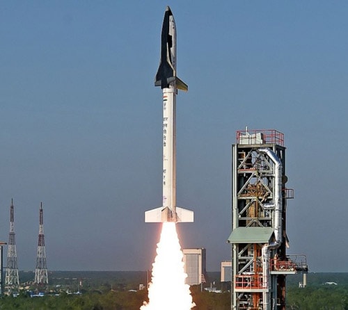 Ấn Độ phóng thành công tàu con thoi tái sử dụng. Ảnh: ISRO