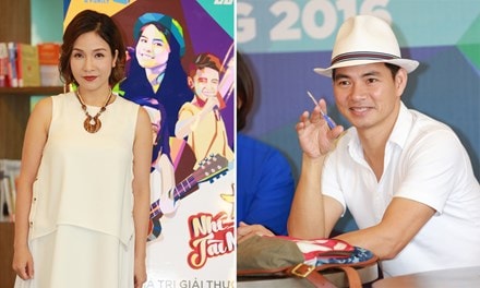 Diva Mỹ Linh và nghệ sĩ hài Xuân Bắc.