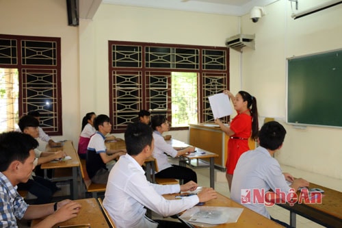 Thí sinh tại Kỳ thi THPT Quốc gia năm 2015.