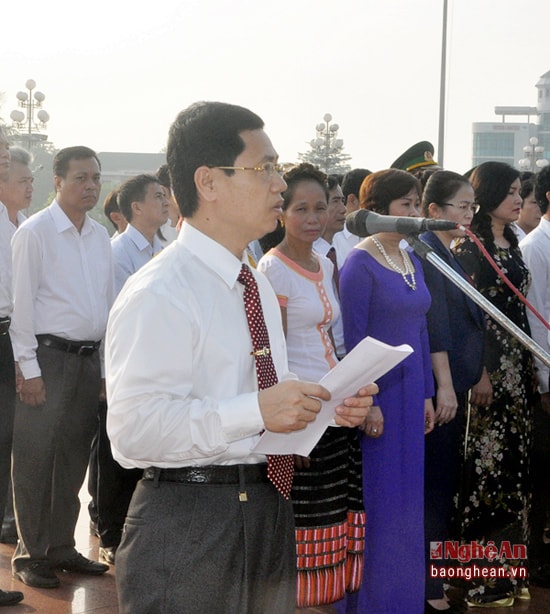 Đồng chí Nguyễn Xuân Sơn- Phó Bí thư Thường trực Tỉnh ủy phát biểu kết luận tại buổi làm việc