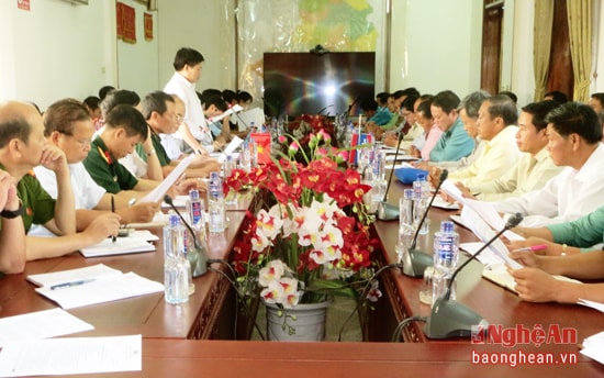 Toàn cảnh hội nghị giao ban.