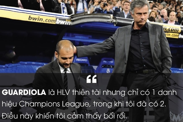 Mourinho tỏ ra hả hê trước thời điểm Pep Guardiola giành chức vô địch Champions League thứ hai cùng Barca năm 2011.